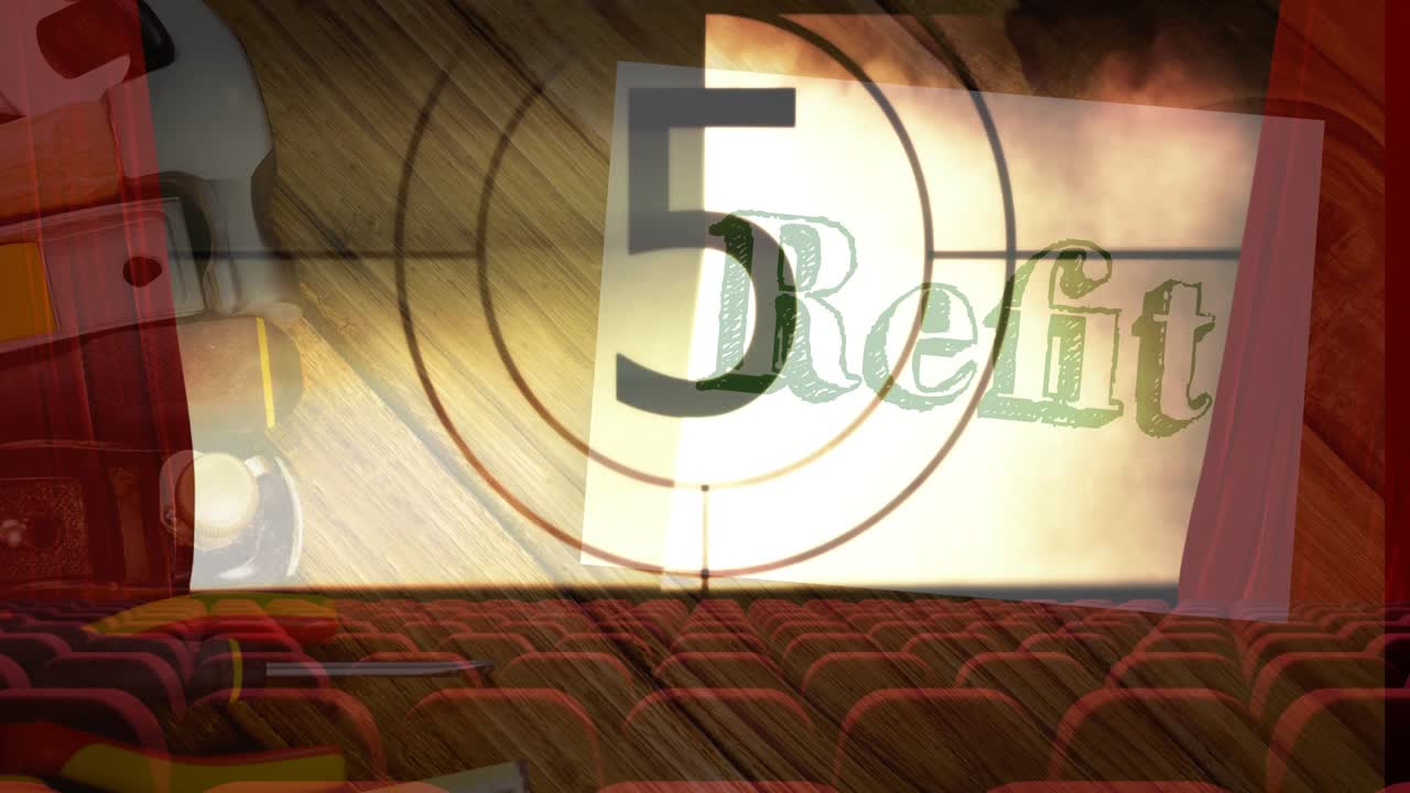 Immagine composita digitale di professionisti e quadrati al neon su sfondo di paesaggio urbano.