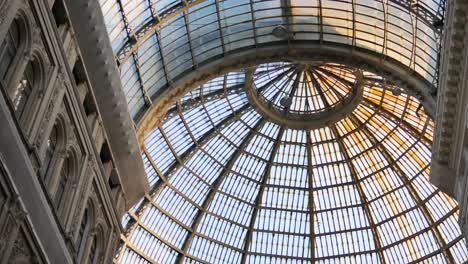 the dome of galleria umberto i in naples