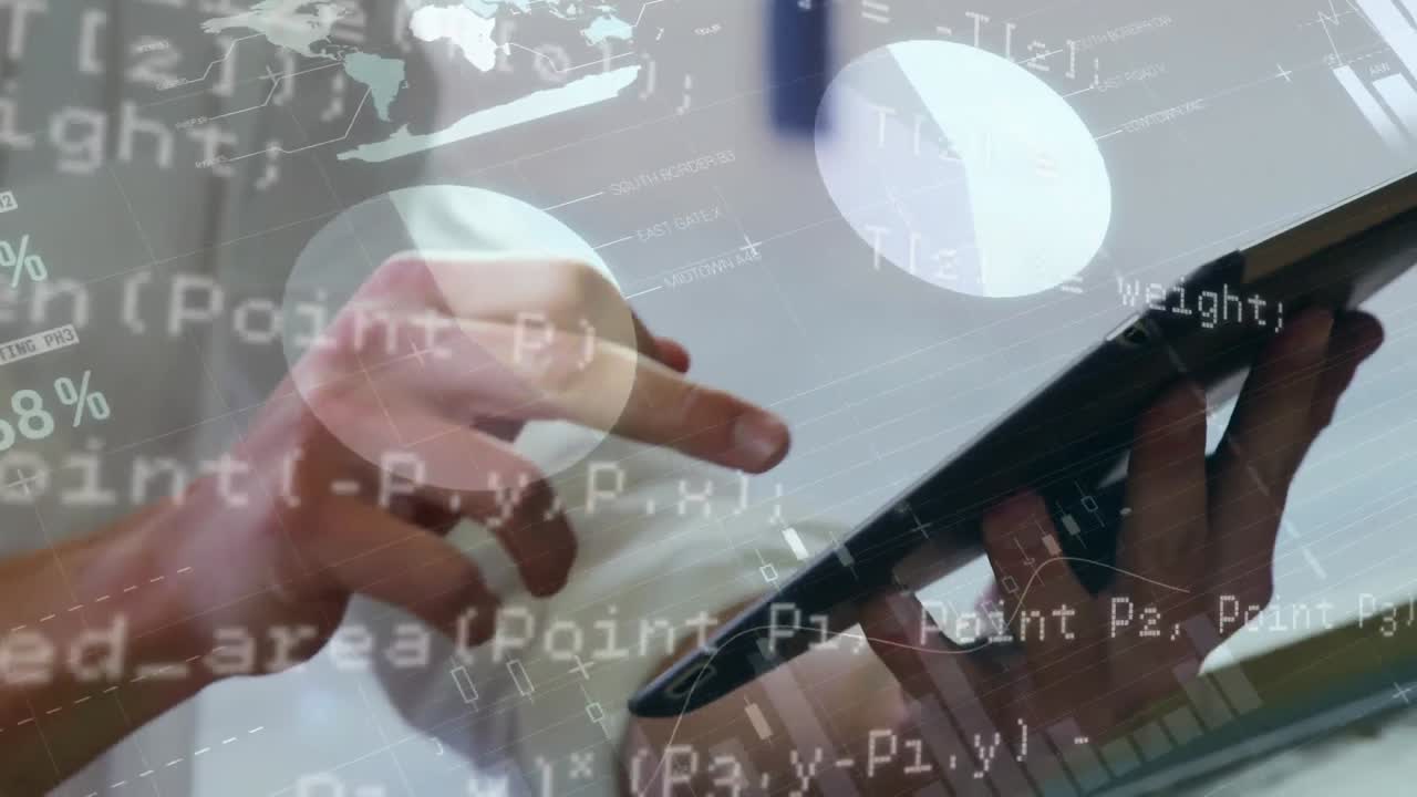 mujer usando una tableta digital