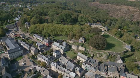 rochefort-en-terre medieval village in morbihan department, brittany in france