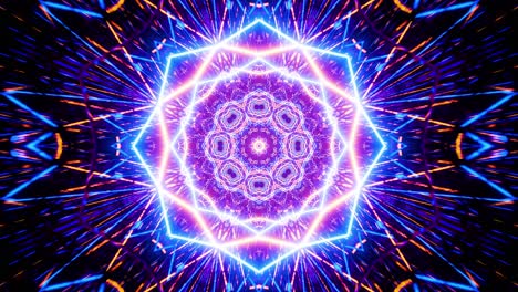 abstract neon mandala visualizer