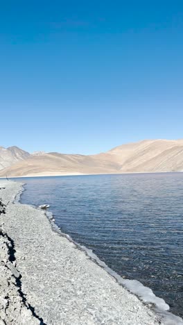 beautiful lake at the middle of himalayas mountains