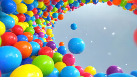 colorful balls abstract background