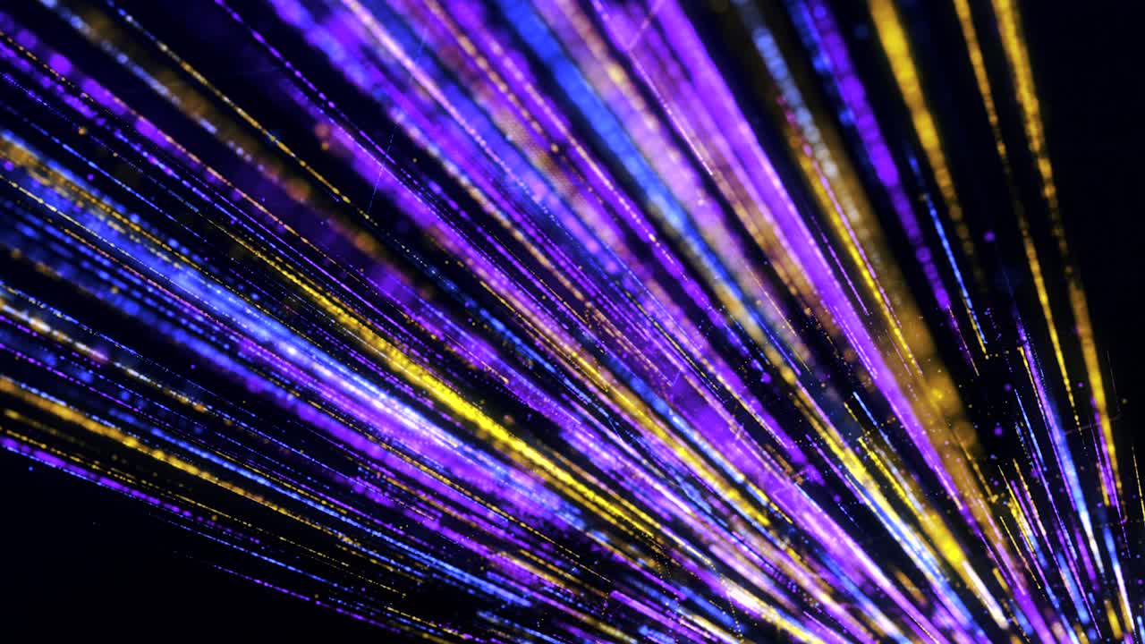 líneas y partículas brillantes abstractas