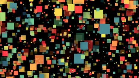 abstract colorful squares. seamless loop animation background