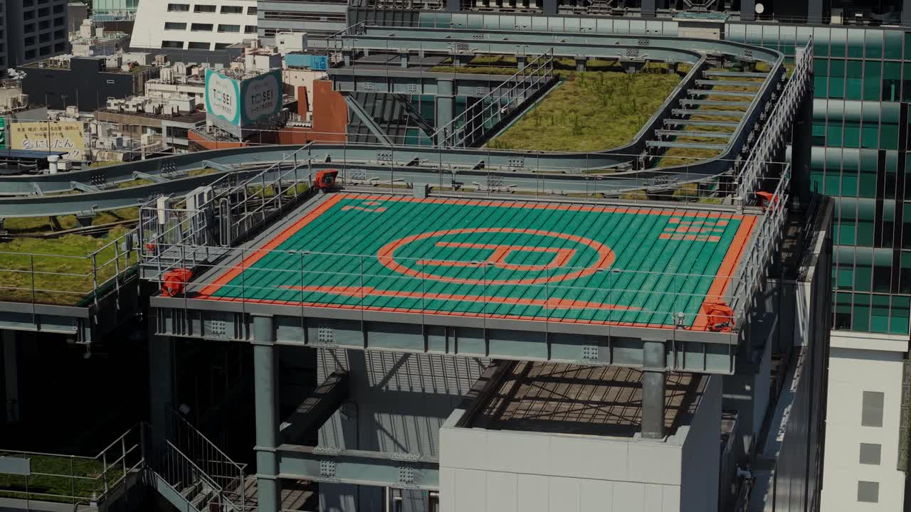 Helipad on a Building Rooftop