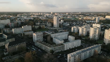 Condominiums-in-Bourg-l'Eveque-neighborhood-of-Rennes,-France