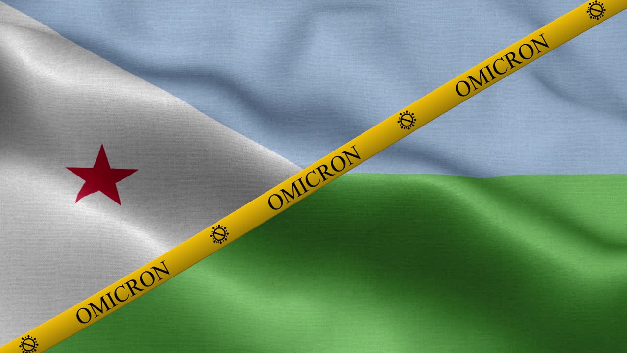 오미크론 변종과 지부티 발의 금지 줄무