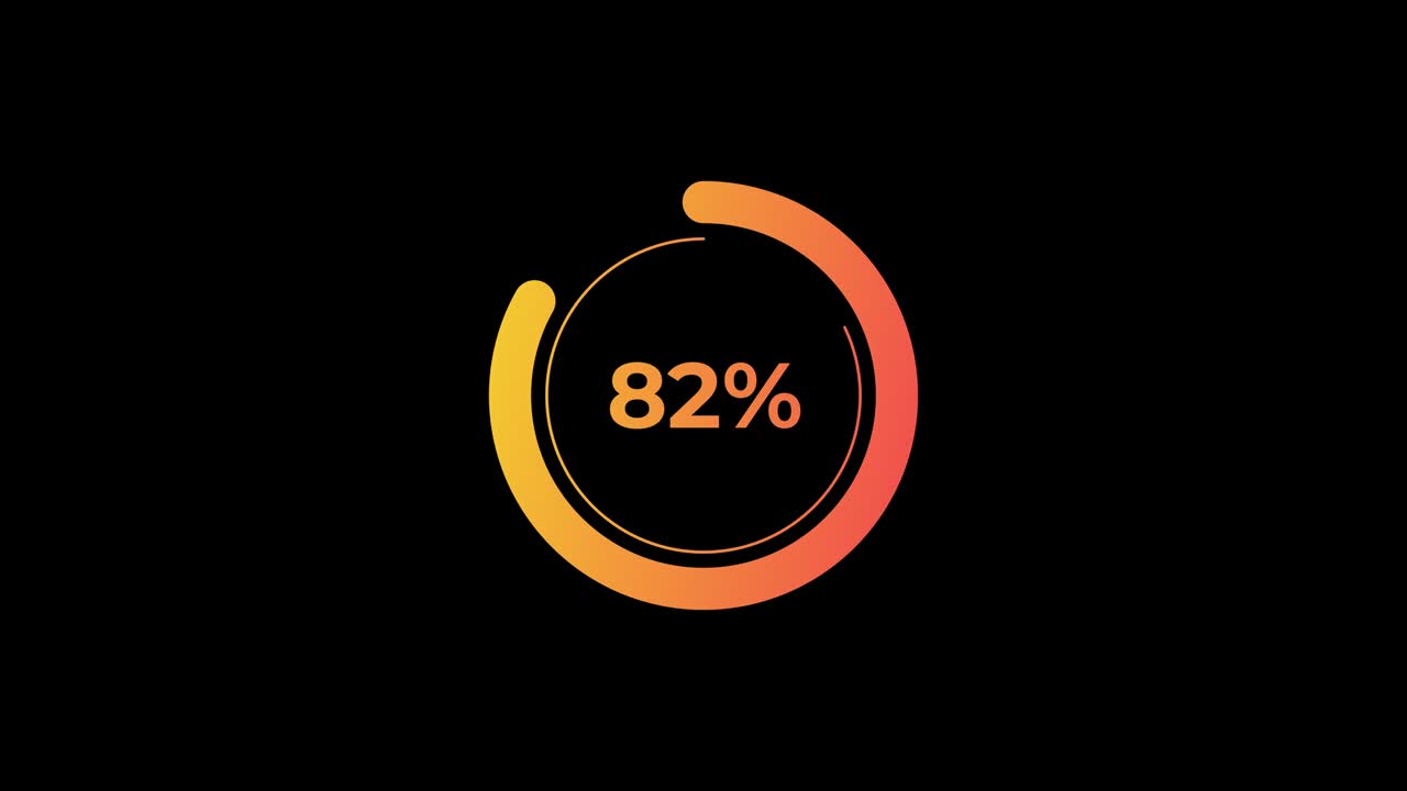 diagramas de porcentaje de círculo ciencia carga futurista anillo de círculo.