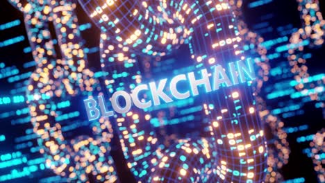 la blockchain è una criptovaluta, la catena blu ha un codice.