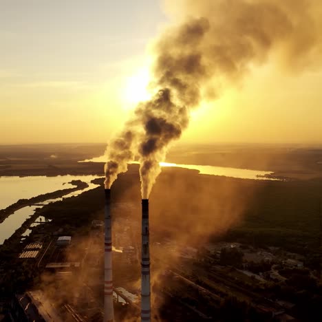 stream of smoke comes out from pipe