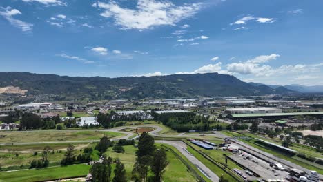 aerial view of tocancipa colombia