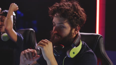 gaming session of professional players