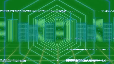 Animación-De-Formas-Que-Se-Mueven-Sobre-Interferencias