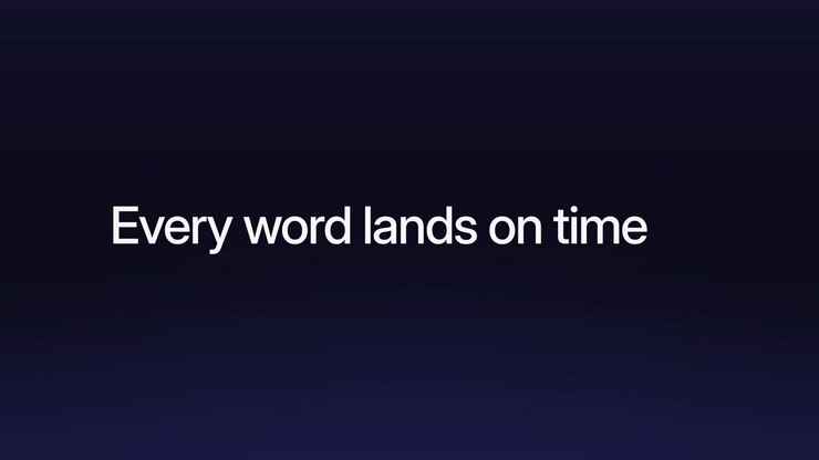 Text Typing Animation of Every Word Lands on Time