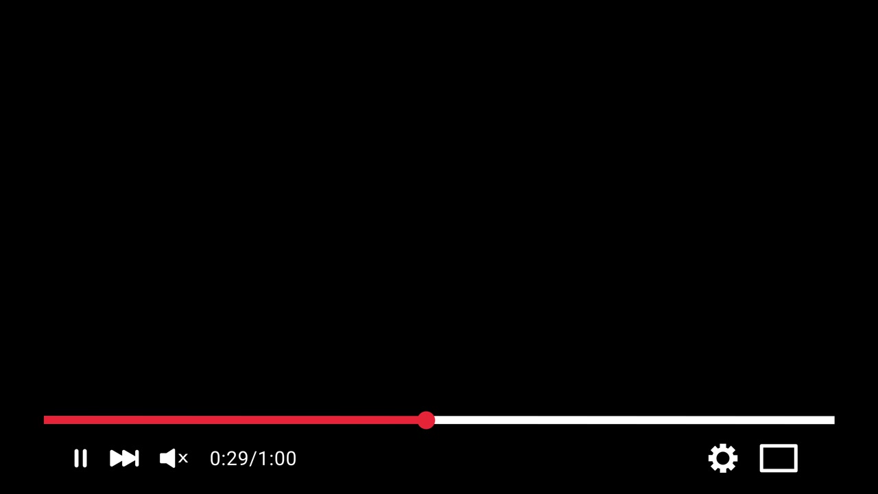 Sovrapposizione dello schermo del lettore video di YouTube