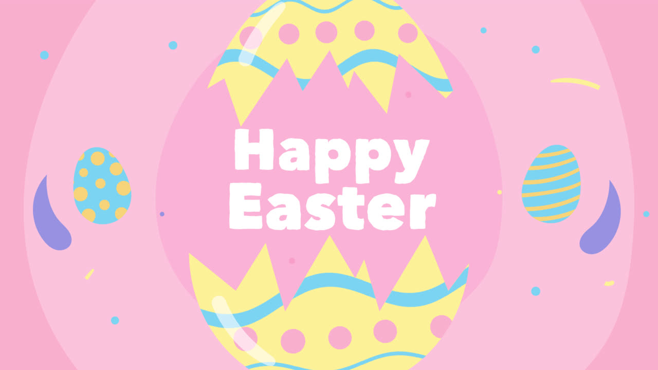 Motion Graphic of Hand drawn┬aeaster instagram posts collection