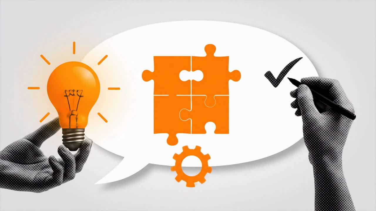 Teamwork and Collaboration Concept with Hands Solving a Puzzle