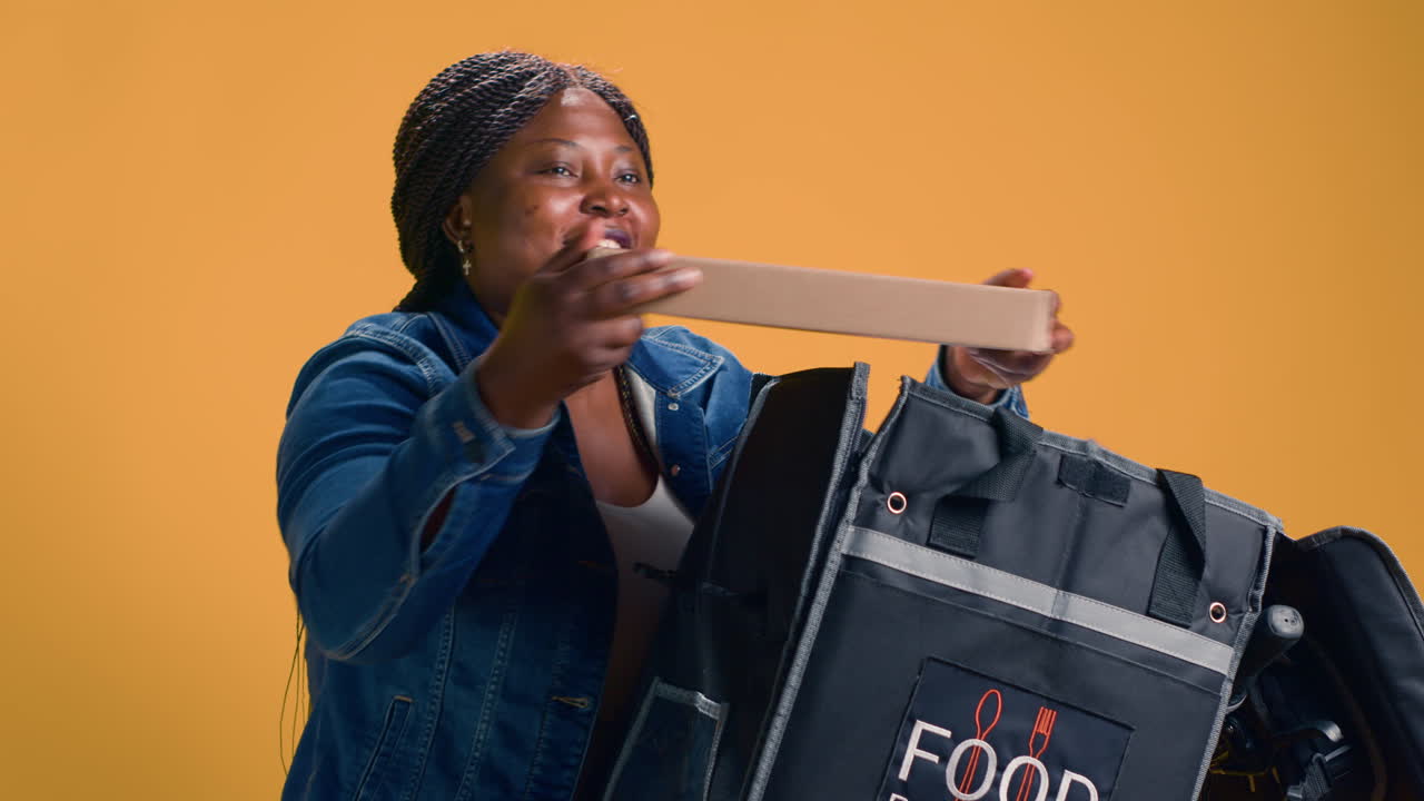Food Orders Delivered By Female Cyclist