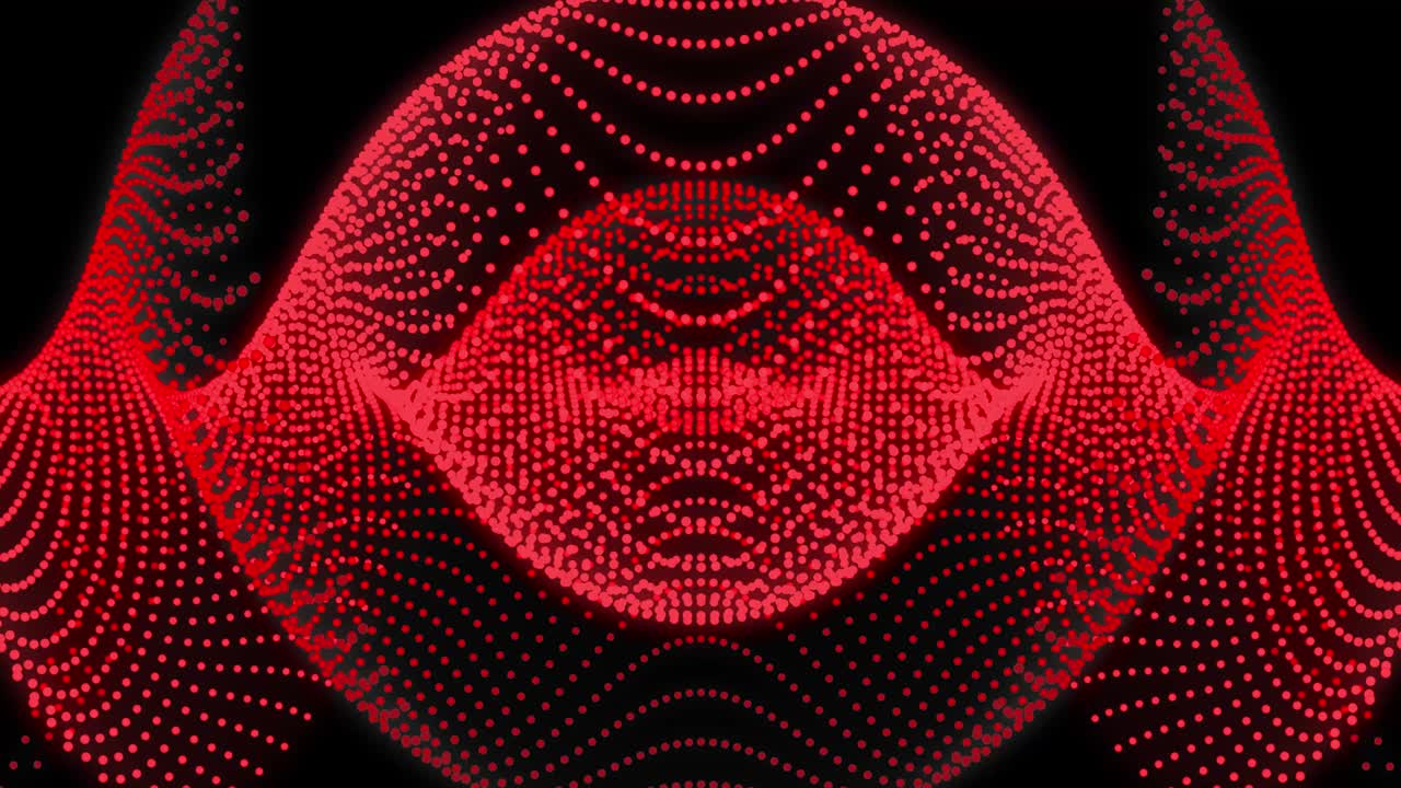 Rainbow Color Change Dot Shape Pattern Animation