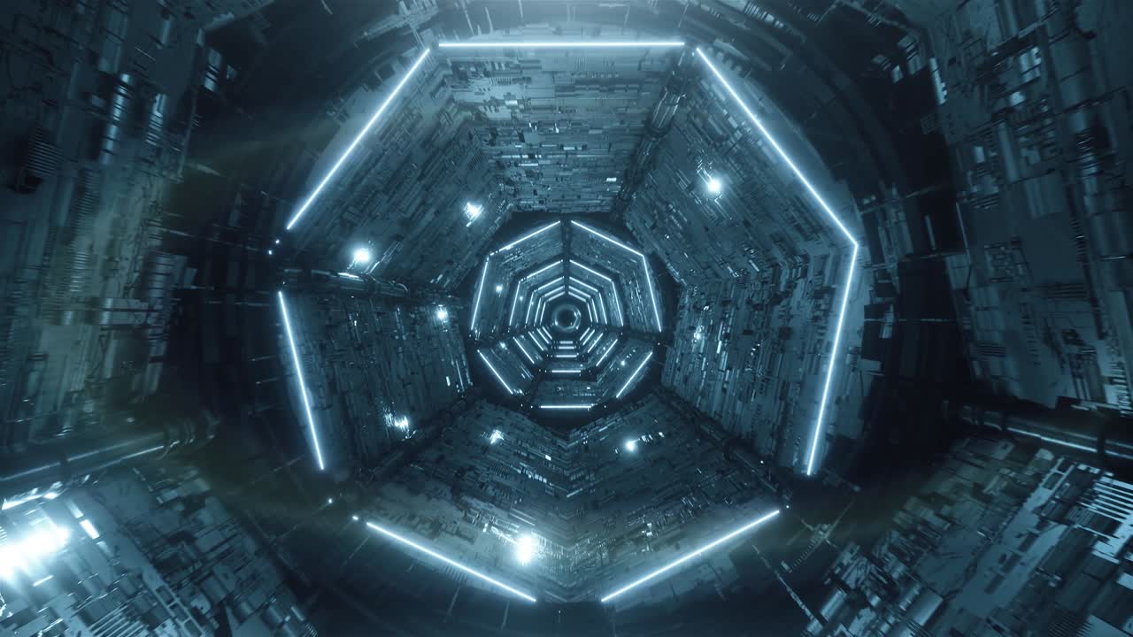 Loop Digital futuristic neon tunnel