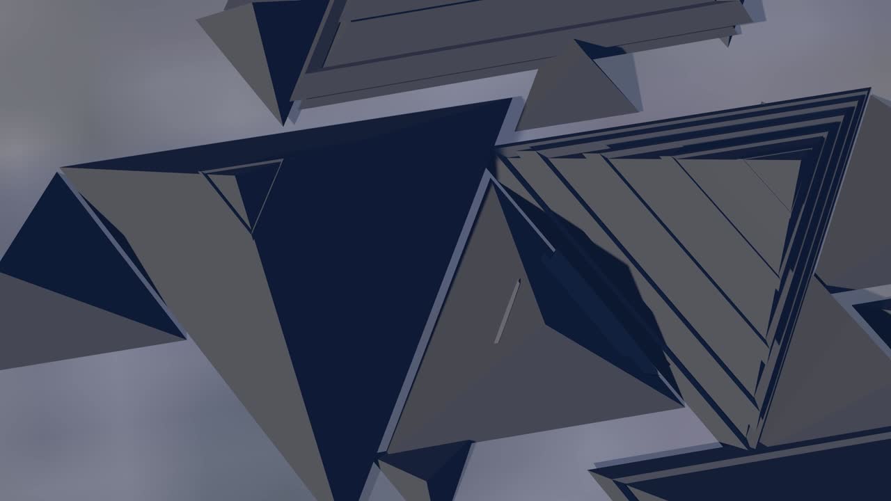 삼각형과 금속 피라미드는 패턴을 만니다.