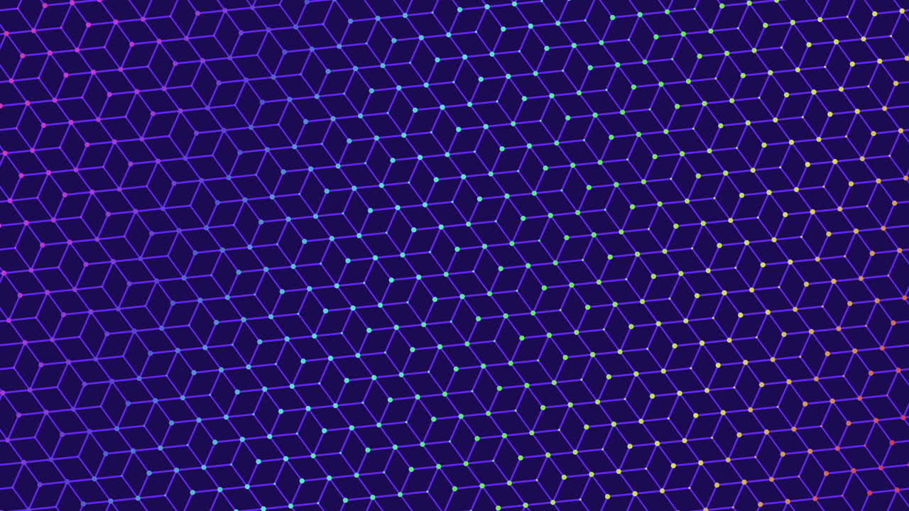 미래의 기하학적 패턴 파란색과 보라색의 선과 모양