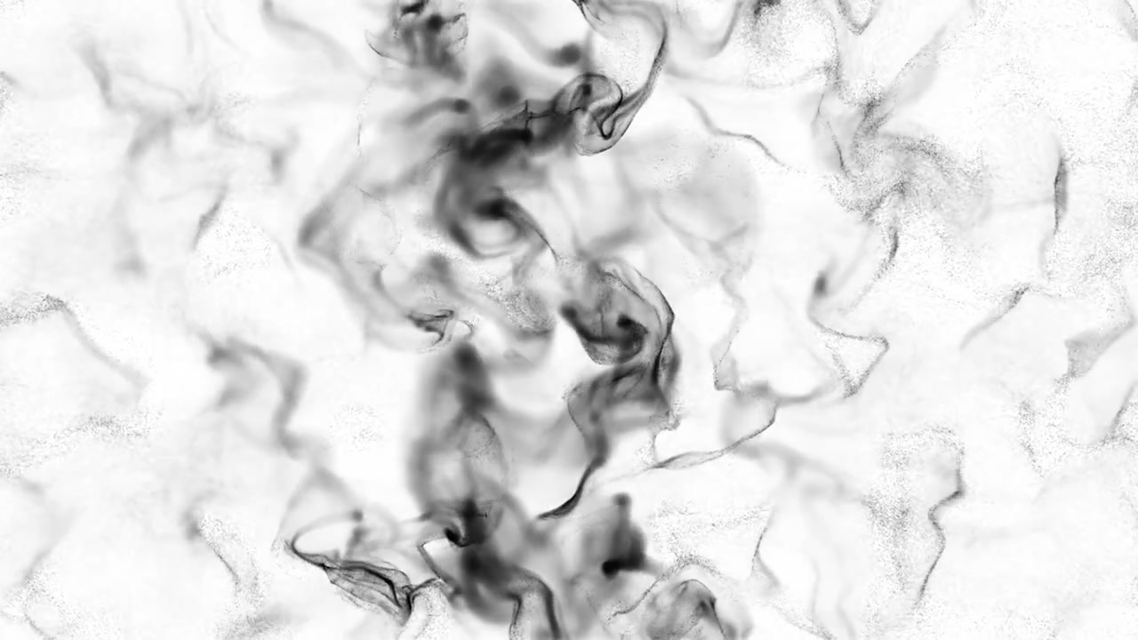 Effetto astratto di collisione di fumo d'inchiostro nero