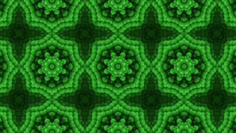 la textura de las bolas en bucle 3d, el fondo decorativo abstractamente adornado, el caleidoscopio hipnótico de moda.