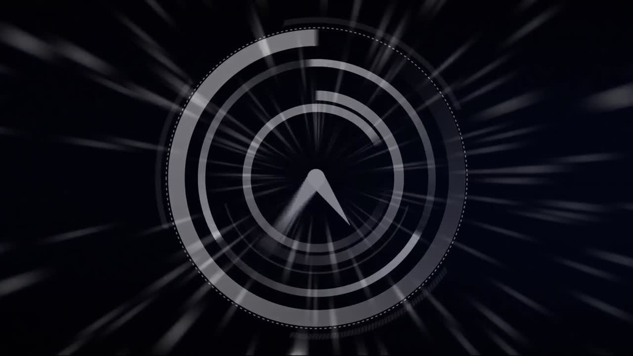 빠르게 움직이는 시계와 빛의 흔적