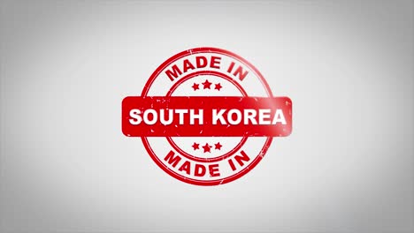made in south korea stamp