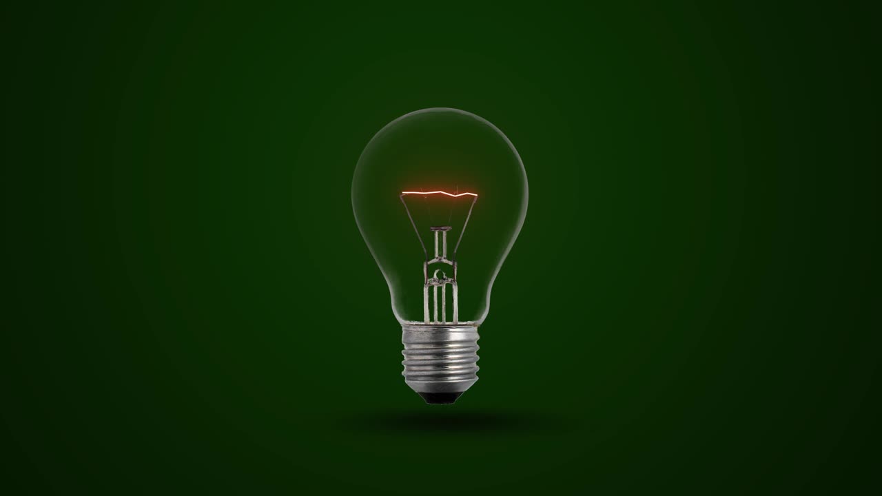 Green energy concept of the bulb