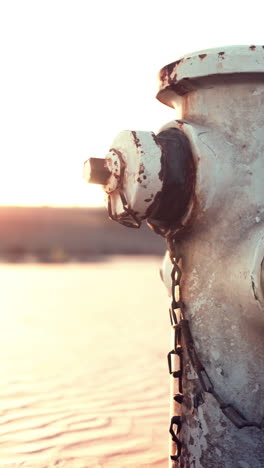 close up of a rusty fire hydrant