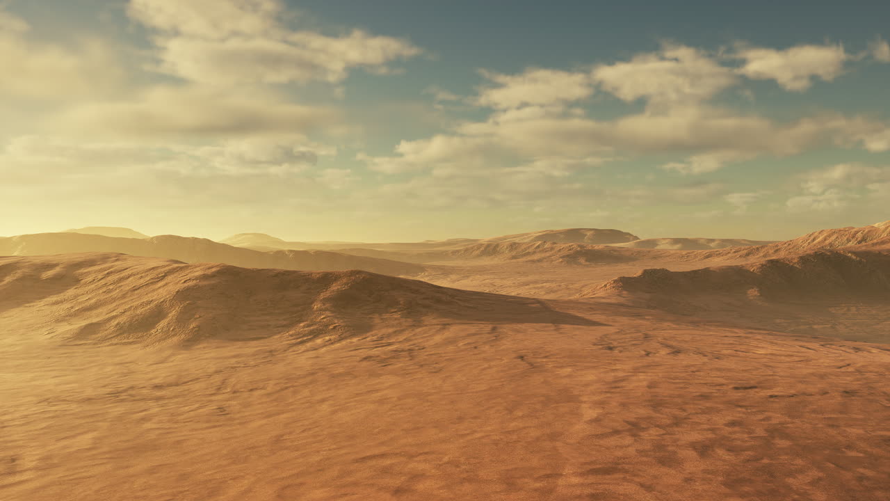 Tramonto sopra le dune di sabbia nel deserto