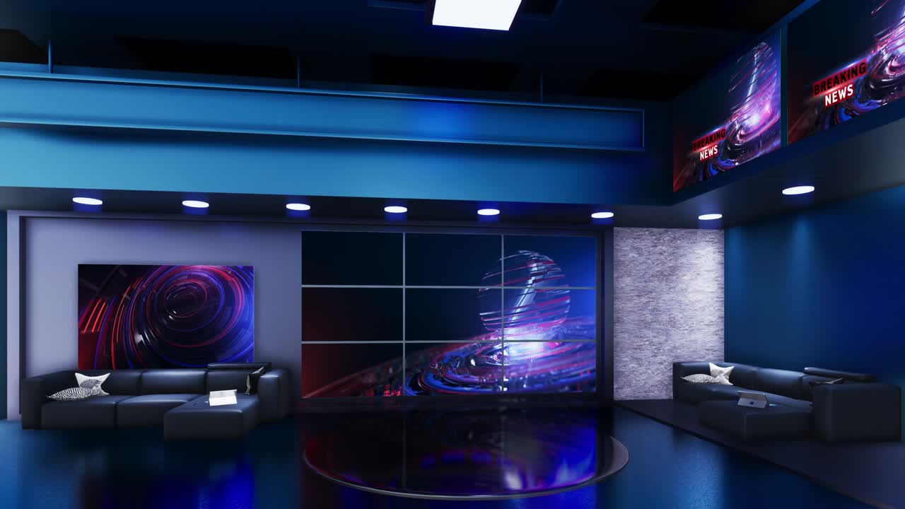 Noticias del estudio de televisión virtual 3D