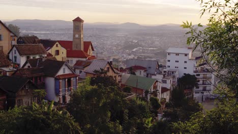 view over the beautiful city of antananarivo or tana, capital of madagascar