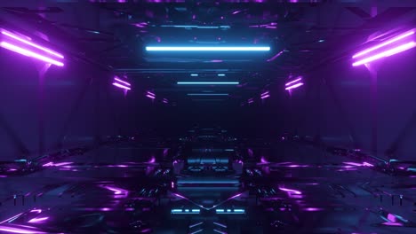 futuristic neon tunnel