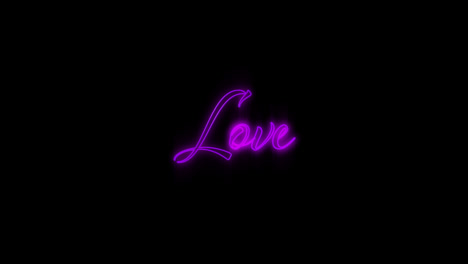 Emerging-purple-Love-neon-billboard-4k