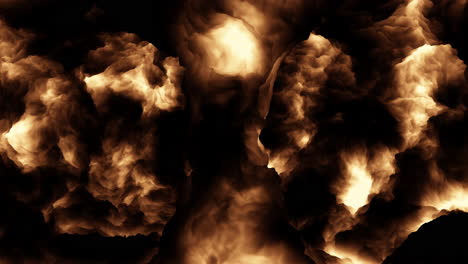 red flame flickering on a black background