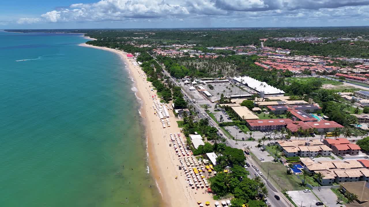 playa de taperapua en el puerto seguro de bahía, brasil