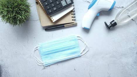 medidas de protección y suministros de oficina