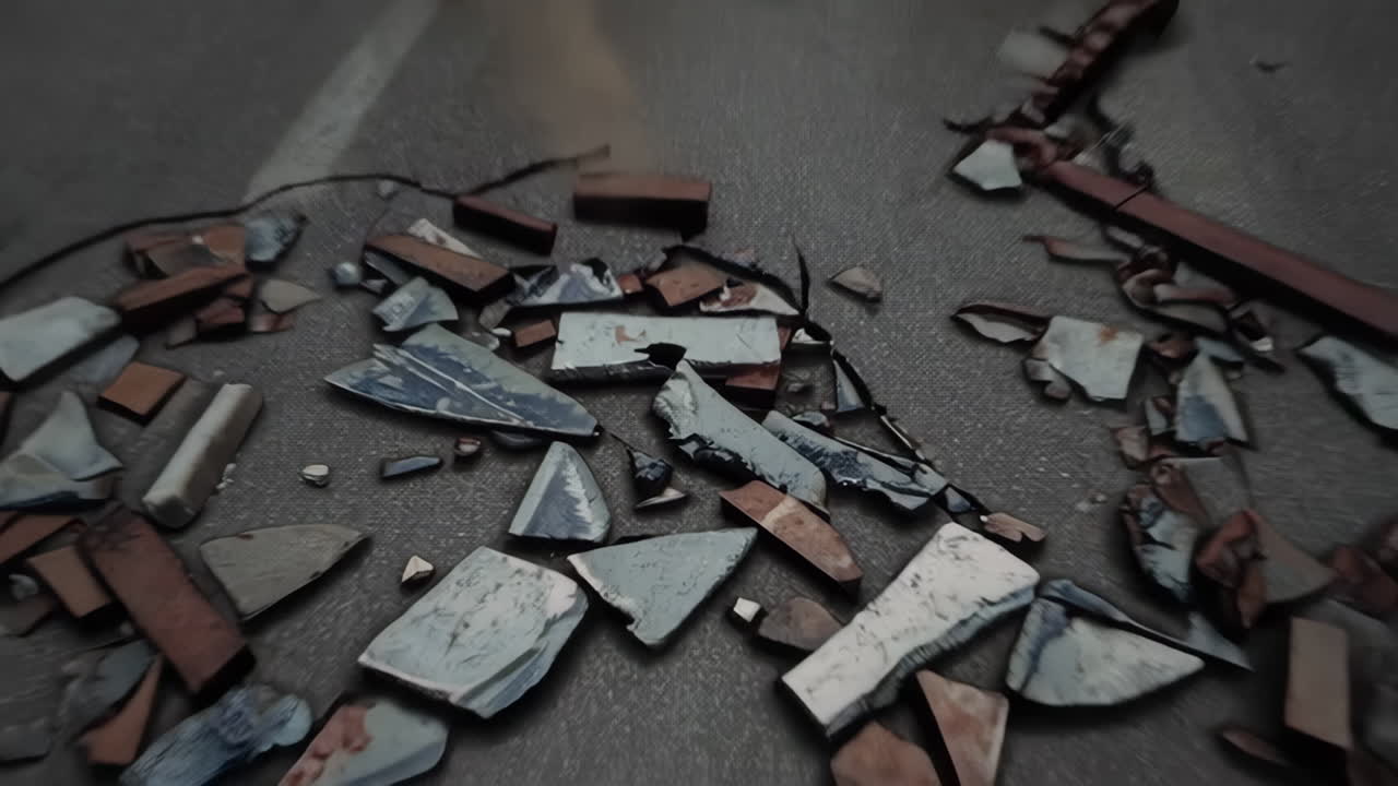 파괴된 도시 풍경