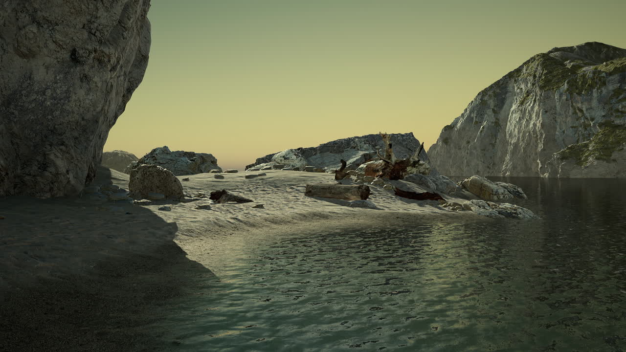 encuentro cercano de rocas calcáreas