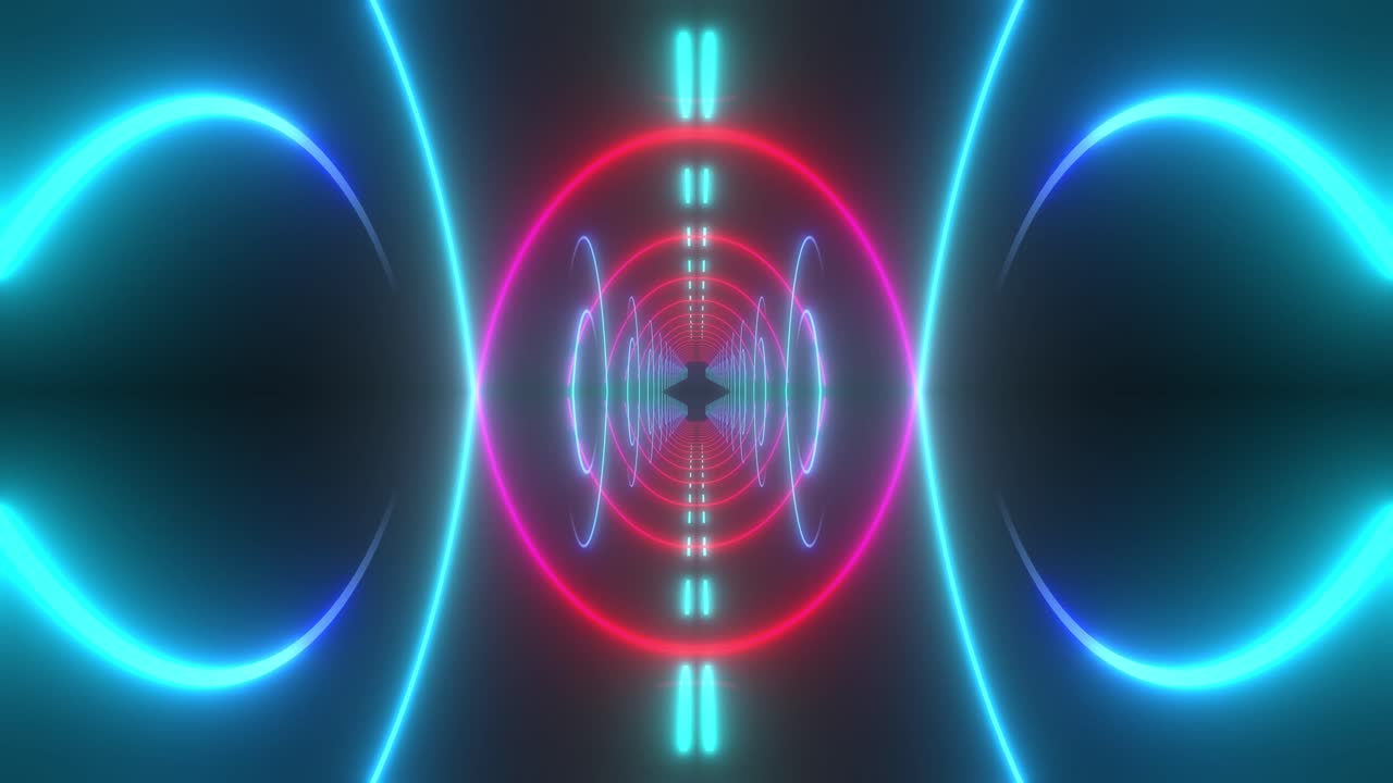 Neon Tunnel Visualizer