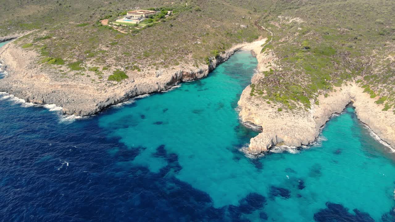Unspoiled coast of Mallorca Island, Spain. Pristine Mediterranean Sea