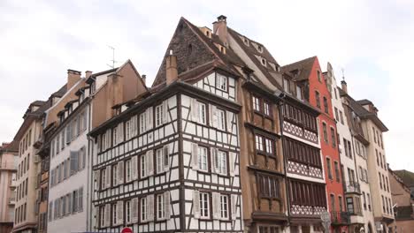 traditional homes from alsace region in strasbourg, france