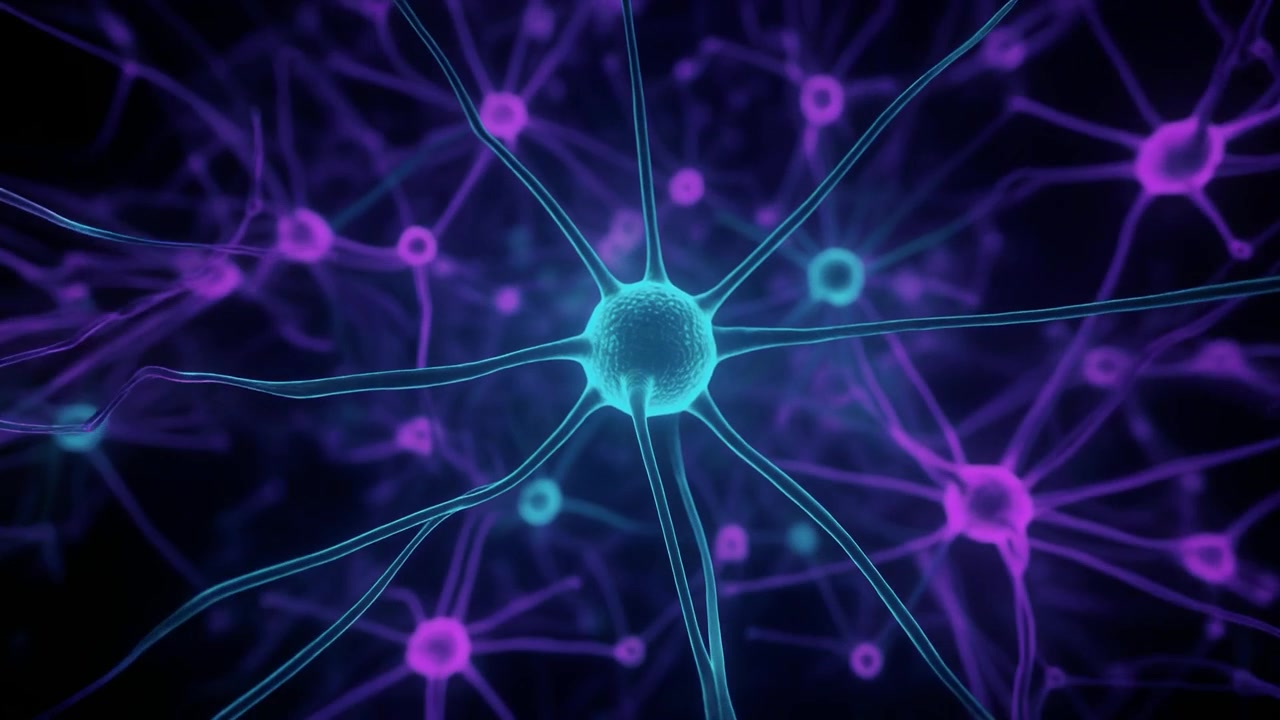 Abstract Animation of Neural Network Connections in Human Brain
