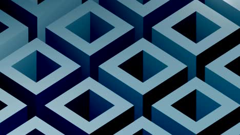 blue square blocks background 4k video seamless loop animation.