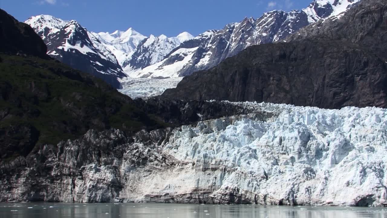 mount tlingit, mt fairweather 및 margerie glacier, 알래스카의 아름다운 풍경
