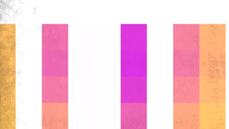 diseño moderno y minimalista de rayas rosas y amarillas sobre fondo blanco